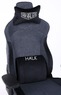 Крісло геймерське VR Racer Textile Halk чорний АМФ