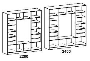 размеры трёхдверных шкафов